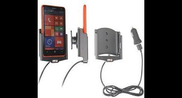 Brodit houder geschikt voor Nokia Lumia 625 Actieve houder met 12V USB plug