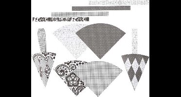 Gevlochten kegels h: 19 3 cm b: 9 2 cm 8sets