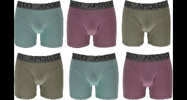 Apollo Katoenen Heren Boxers - 6 pack - Maat XL
