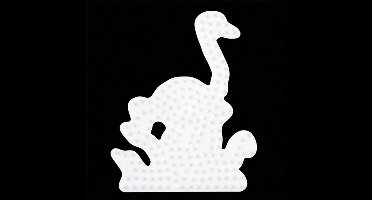 Hama strijkkralen grondplaat - Struisvogel