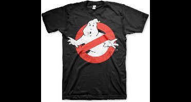 Ghostbusters Distressed Logo T-shirt zwart XXL Katoen -