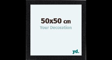 Your Decoration - Fotolijst 50x50 cm - MDF - Zwart Mat - Como