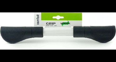 Widek Handvatten stadsfiets - Comfortabel rubber - Zwart - 11 cm - Per paar