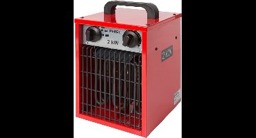 Perel Ventilatorkachel, voor binnen, 3 warmtestanden, 2000 W