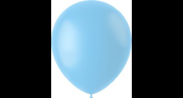 Folat - ballonnen Powder Blue Mat 33 cm - 50 stuks