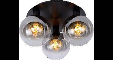 Lucide MARIUS - Plafonnière (Plafondlamp) - 3xE27 - Zwart