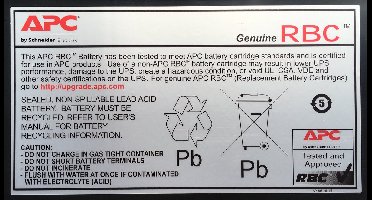 APC Replacement Battery Cartridge #12 - UPS-batterij - 2 x Loodzuur - zwart - voor P/N: DL5000RMT5U, SU3000R3IX160, SU5000R5TBX114, SU5000R5TBXFMR, SU5000R5XLT-TF3