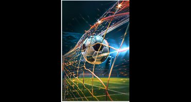 Poster 20x30 cm - Voetbal - Goal - Sport - Jongens - Posters - Wanddecoratie tienerkamer - Kamer decoratie voor tieners - Tiener jeugdkamer accessoires