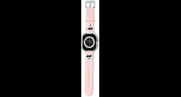Karl - Lagerfeld - 3D rubberen Karl&Choupette hoofdband voor Apple Watch 38/40/41mm - roze