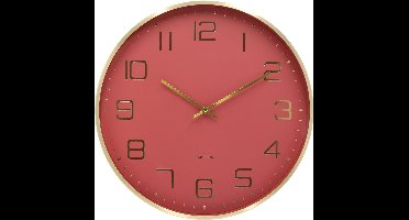 Karlsson Wandklok Elegance Glow - Rood - Ø40cm - Wandklok Scandinavisch