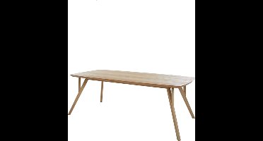 Light & Living Eettafel Quenza Mangohout, 200 x 100cm - Naturel - Ovaal