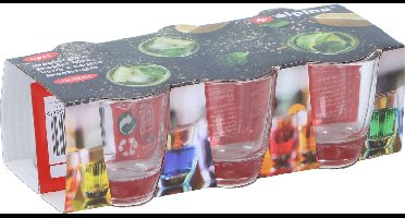 Alpina Shotglazen - 30x stuks - glas - 45 ml - borrelglazen - shotglas