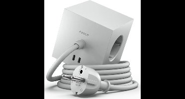 Avolt Square 1 with 30W Dual USBC & Magnetic base 1.8m Gotland Grey