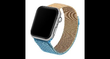 Beline Apple Watch Stalen band 38/40/41mm blauw/goud blauw/goud
