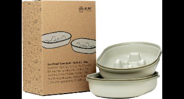 Surefeed Anti-Schrokbak - Kattenvoerbak - Grijs