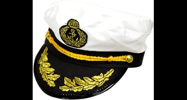 Folat Kapiteinspet - matroos / schippers pet - volwassenen - carnaval - pride