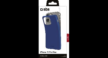 Apple iPhone 13 Pro Max Hoesje - SBS - Vanity Serie - TPU Backcover - Blauw - Hoesje Geschikt Voor Apple iPhone 13 Pro Max