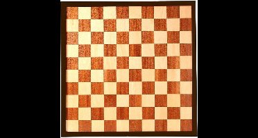 Schaak/dambord 47 cm ingelegd hout in shrink