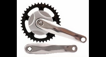 Falkx Crankstel Spieloos 38t 170 Mm Zilver