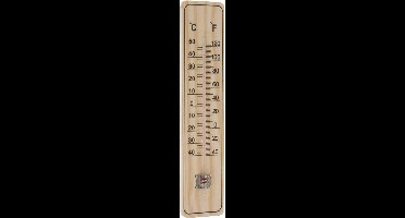 Pro Garden Thermometer - binnen/buiten - hout - 22,5 x 5 cm
