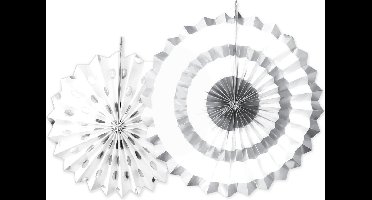 Haza Original Waaierset Zilver 2 Stuks 30/40 Cm