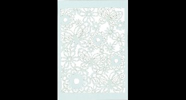 Creotime Patroonkarton 10,5 X 14,8 Cm 10 Stuks Lichtblauw