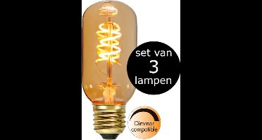 3-Pack | Staaflamp - E27 - 2.8W - Super Warm Wit - 2200K - Dimbaar