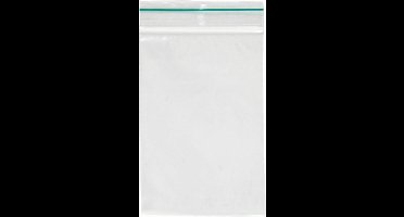 Zip Lock Zakjes - Opbergzakjes - Cadeauzakjes - Hersluitbare Zakken - Transparant - 8x12cm - Dikte:0,05mm - 100 stuks