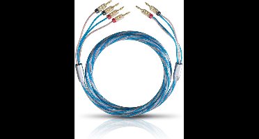 Oehlbach: LUIDSPREKERKABEL BI-WRING 2 X 2,5/2 X 4,0 MM² MET BANAANSTEKKER - 4 meter