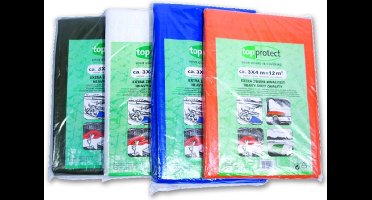 Blauw/groen afdekzeil bache bouwzeil 2x3m 180gr/m²