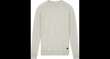 Mock Neck Soft Cotton Melange Offwhite (405538 - 102)