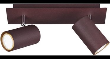 TRIO MARLEY - Spot - Roestkleur - excl. 2x GU10 3 W - Plafondbevestiging