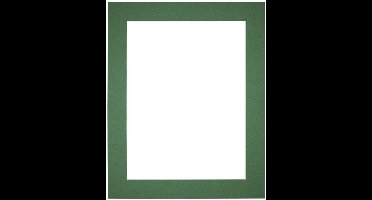 Passe-Partout Fotomaat 40x60 cm - Lijstmaat 48x67 cm - Groen Bos - Museumkarton - Fotolijst niet inbegrepen