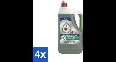 Dreft Professional - Vloeibaar Afwasmiddel - Regular - 5 L - Voordeelverpakking - 4 stuks