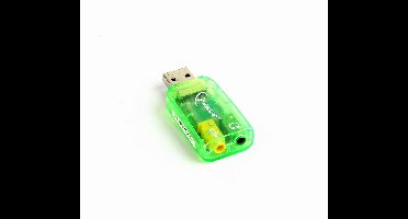 Gembird SC-USB-01 verloopstekker 3.5 mm Groen
