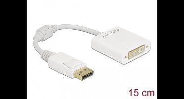 Adapter DisplayPort 1.1 mannelijk naar dvi vrouwelijk passief wit