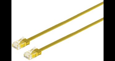 Patchkabel-Flachkabel U/UTP cat. 6 slim gelb 3m