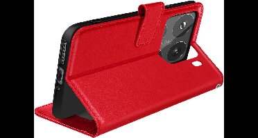 Mayaxess, Hoesje voor Xiaomi 15 Pro Portemonnee met sleutelkoord, Rood