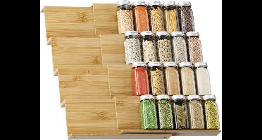 ApexArte® Kruidenrek Lade - Kruidenpotjes Lade Organizer - Kruidenrekken