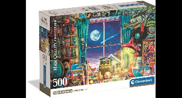 Clementoni - Puzzel - 500 Stukjes - Naar de Maan - Puzzel Voor Volwassenen - High Quality Collection