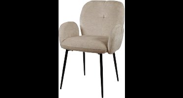 Eetkamerstoel Bobby met armleuning - Perfect Harmony - Liver - Unique Collection