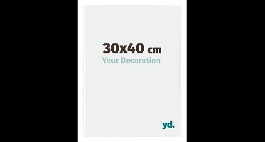 Your Decoration - Fotolijst 30x40 cm - Kunststof - Wit Hoogglans - Evry