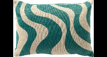 Dutch Decor OCEANE - buitenkussen 40x60 cm - waterafstotend en uv-bestendig - Latigo Bay - blauw