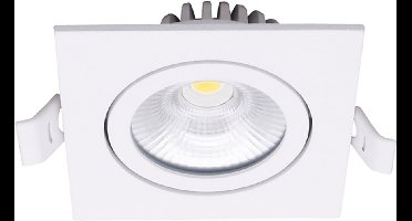 LED inbouwspot - vierkant - 6W - warm wit 2700K - 500 lumen - dimbaar
