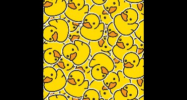 Inpakpapier Ducky 30-100 cm x 200 m | Cadeaupapier met Badeendjes |variant: 50 cm / 200 mtr.