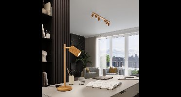 Sollux Lighting Hanglamp Karbon - 90x30x6.5cm - GU10 - gouden - aluminium
