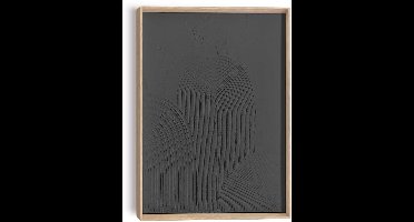 Schilderij 3D Art Arches - charcoal - 40 x 30 - Hout - REINDERS