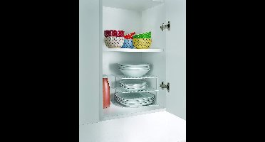 Metaltex silo hoekkast, twee verdiepingen, 25 x 25 x 19 cm, wit