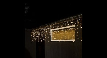IJspegelverlichting voor buiten - 2400K warm wit - Amber - 400 LED's - bolvormige lampjes - 10 meter - Kerstverlichting