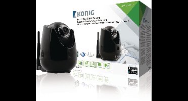 König SAS-IPCAM110B Indoor Pan-tilt Ip-camera voor Bewaking Op Afstand Zwart